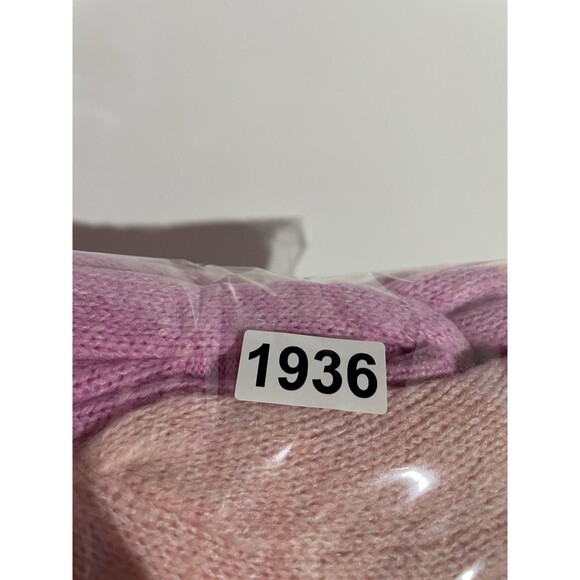 Lilly Pulitzer Sweater M Pink Ritza Striped Wool Academia Balloon Sleeves Preppy - Picture 8 of 8